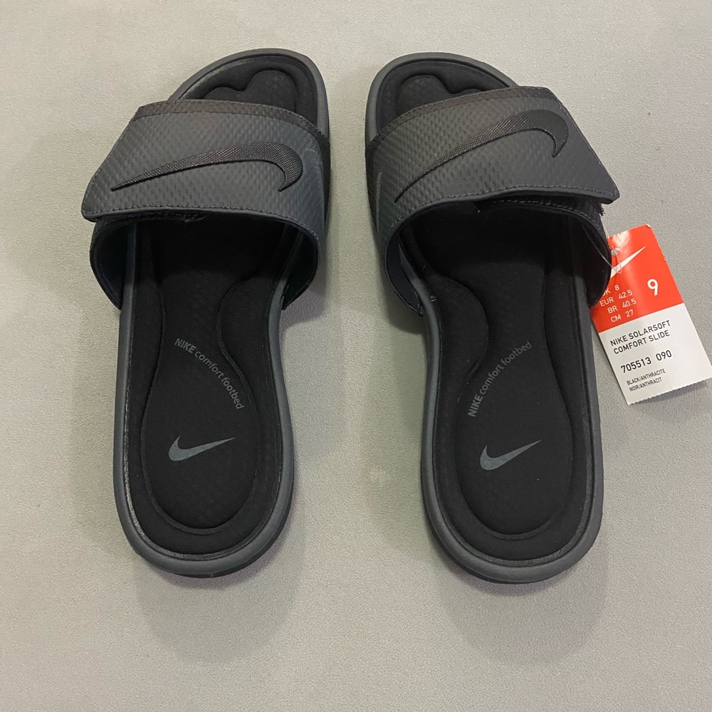 NWT:  Nike Solarsoft Comfort Slides Men’s 9